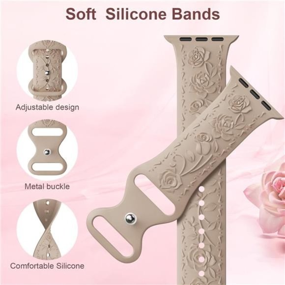 NEW 3 pack Engraved Apple Watch Bands